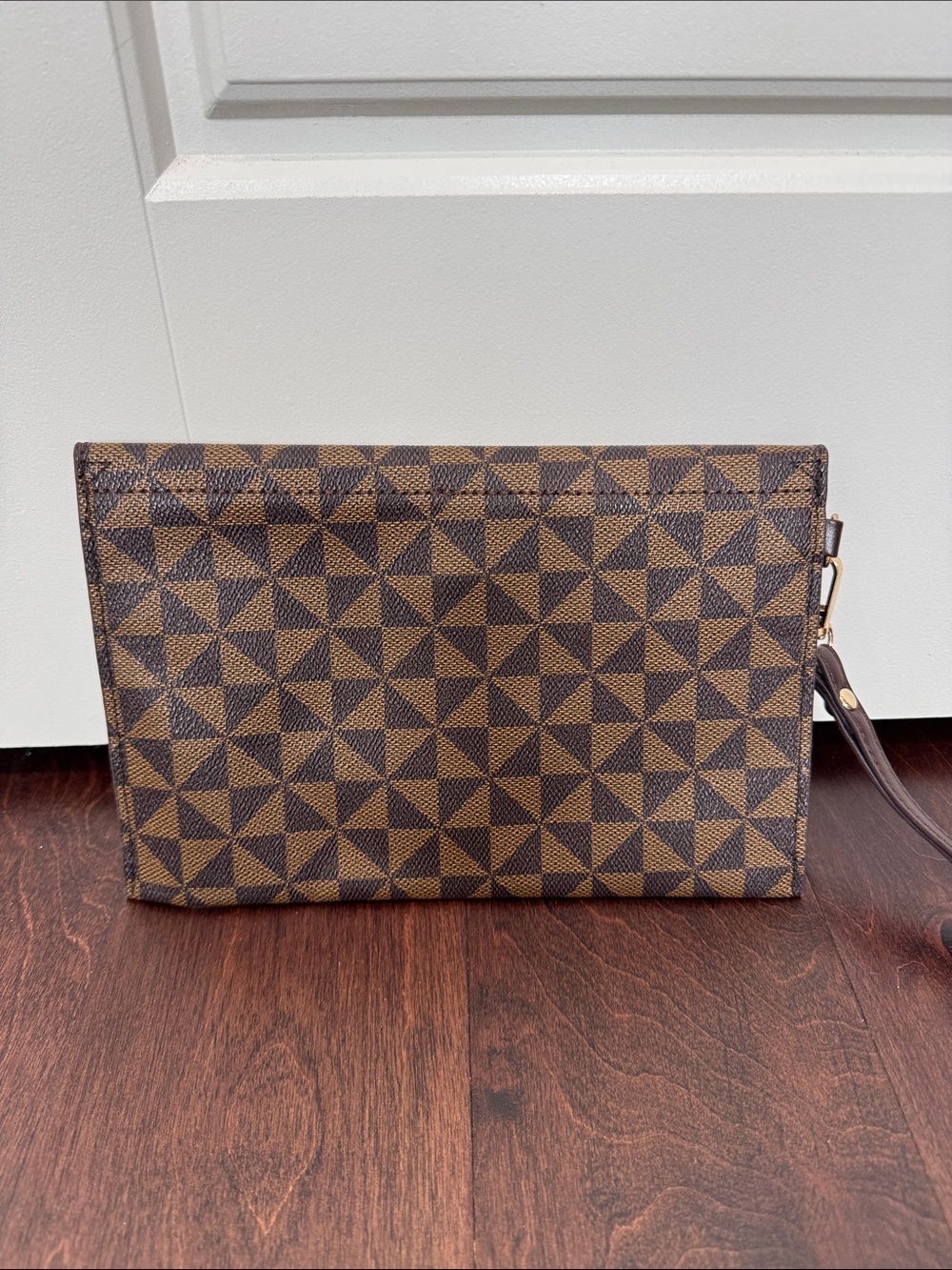 NEW Elim & Paul Wristlet Purse Travel Pouch Purse Insert Brown Vegan Leather - Picture 5 of 6